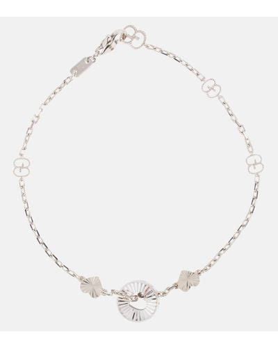 gucci white gold charm bracelet